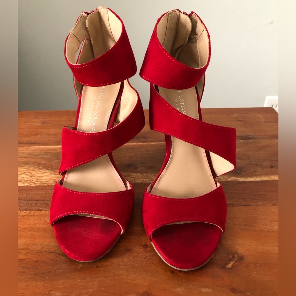 Red Strappy Women's Sandals